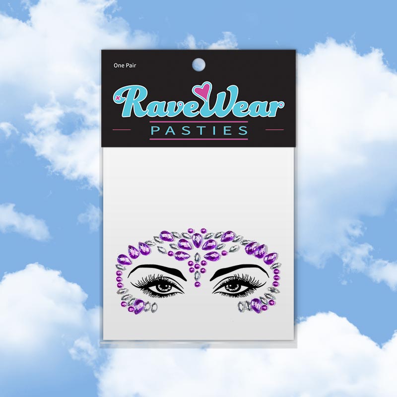 Purple Night Owl Face Jewels