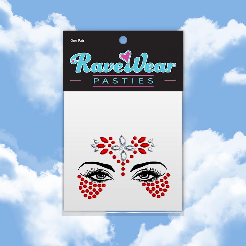 Red Isis Face Jewels