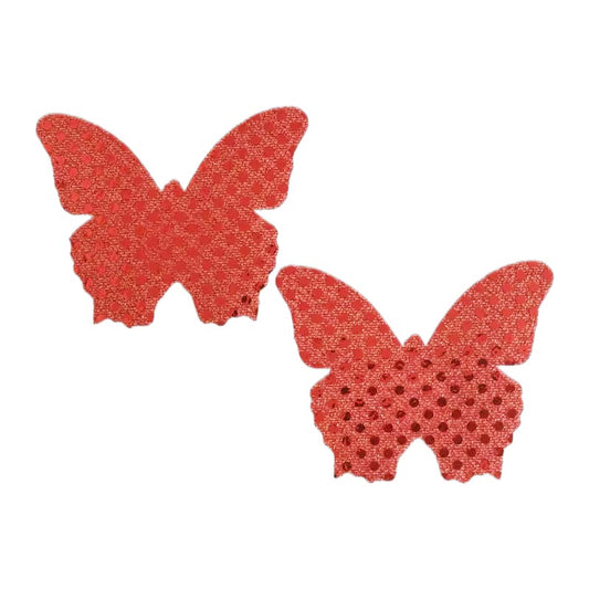 Sequin Butterfly Ruby Red Pasties