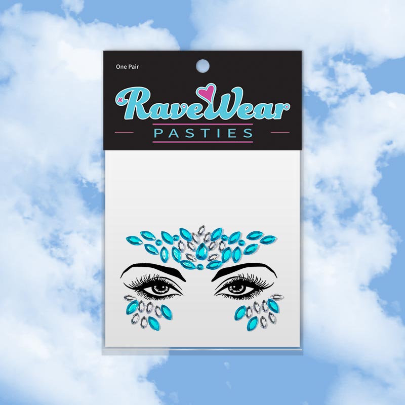 Turquoise Fae Face Jewels