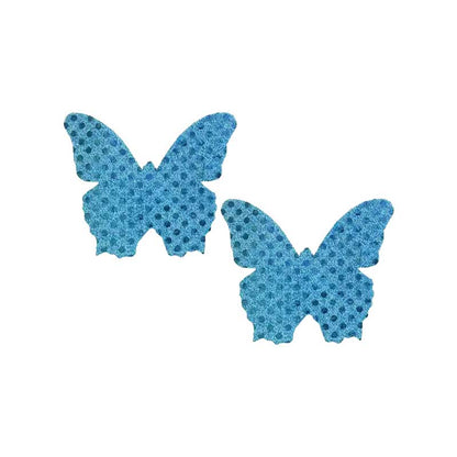 Sequin Butterfly Turquoise Pasties