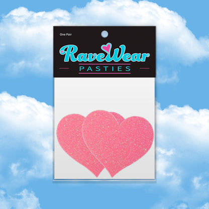 Glitter Heart Playful Pink Pasties