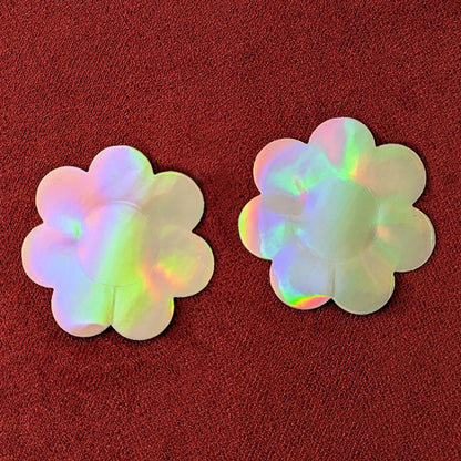 Holographic Flower Petal Pasties