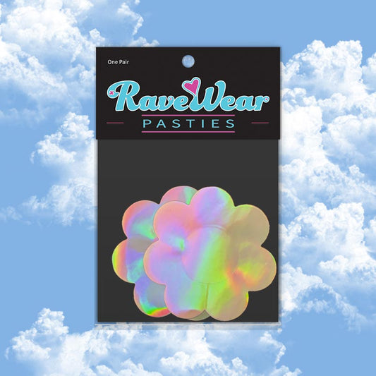 Holographic Flower Petal Pasties