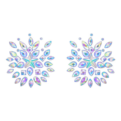 Jeweled Star Cut Center Diamond Pasties