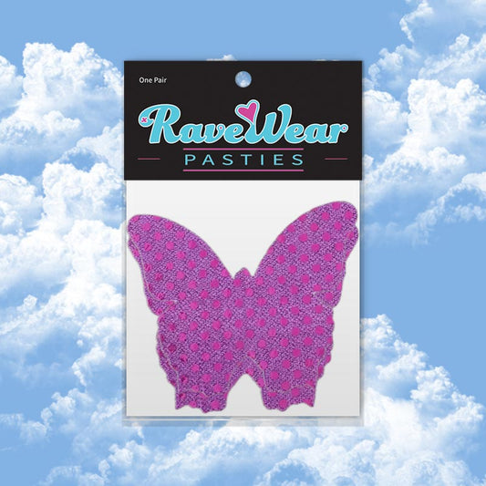Sequin Butterfly Purple Pasties